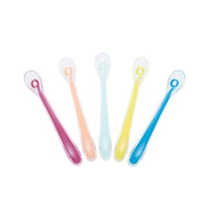 5 CUILLERES SILICONE 1ER AGE BABY SPOONS