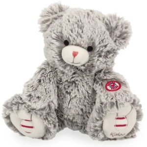 PELUCHE MAE L'OURS GRIS - 24 CM