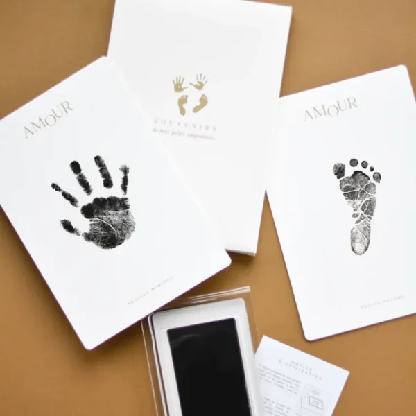 ZAKUW-Kit de cartes empreintes pour bébé