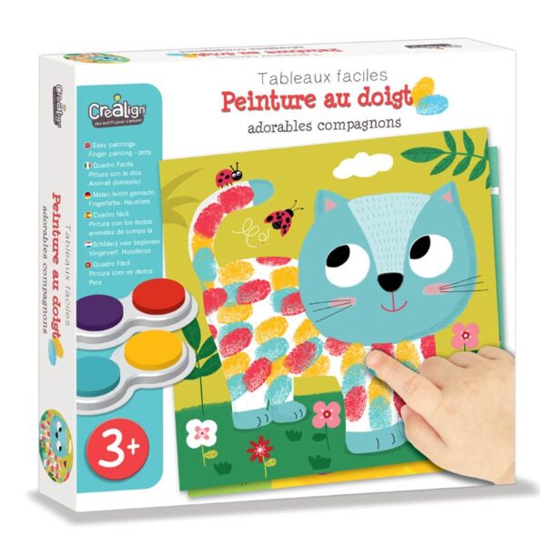 CREALIGN-Peinture au doigt "Adorables compagnons"