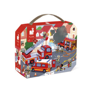 JANOD-Puzzle Pompiers 24 pièces