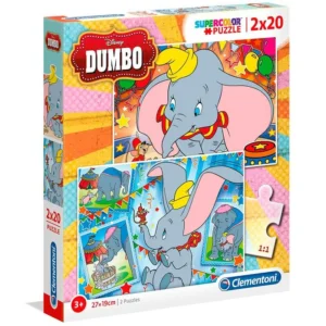 Puzzle double Dumbo 2x20 pièces