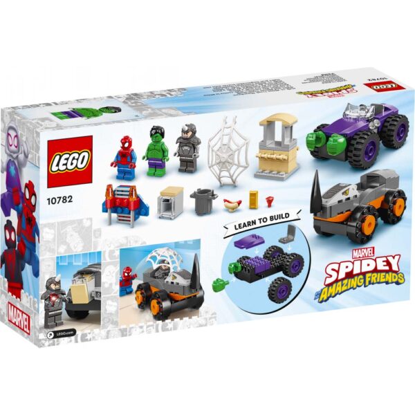 LEGO-Le combat des camions Hulk contre Rhino