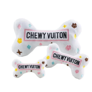 HDD-Jouets pour Chien Os Chewy Vuiton Blanc