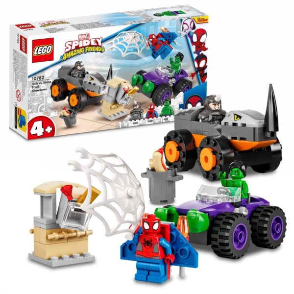 LEGO-Le combat des camions Hulk contre Rhino