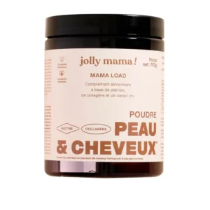 JOLLY MAMA- Boisson collagène Peau & Cheveux Cacao post partum