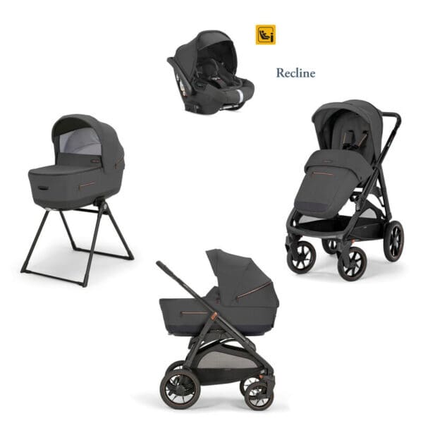 Poussette TRIO System Quattro Aptica XT Darwin Recline Magnet Grey