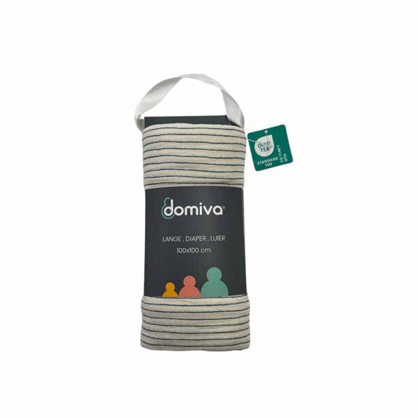 DOMIVA Maxi lange mousseline 100x100cm imprimée rayures