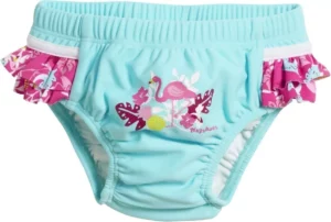 PLAYSHOES-Maillot couche anti-UV flamand rose turquoise