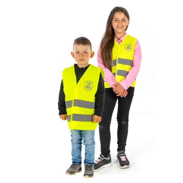 MyBuddyGuard Gilet jaune haute visibilité pour enfants 80-104