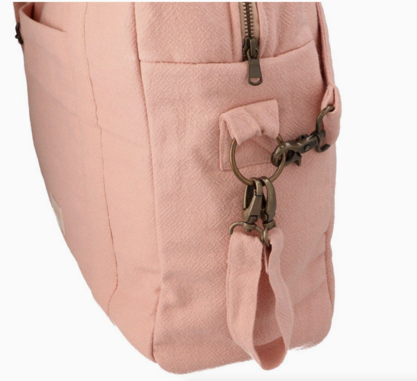 Sac à langer rose poudrée