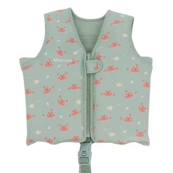 Veste flottante d'apprentissage Crab Sage pour enfants 1 à 3 ans