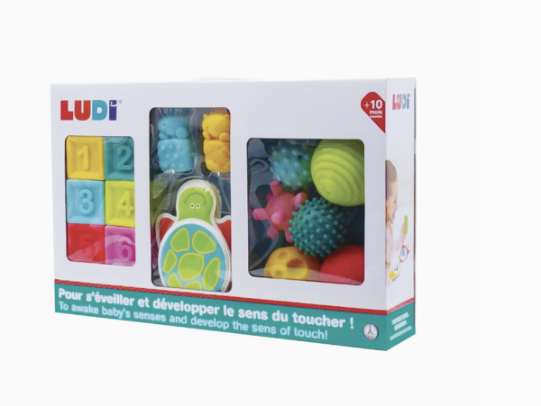 LUDI - COFFRET D'EVEIL Livres Cubes balles